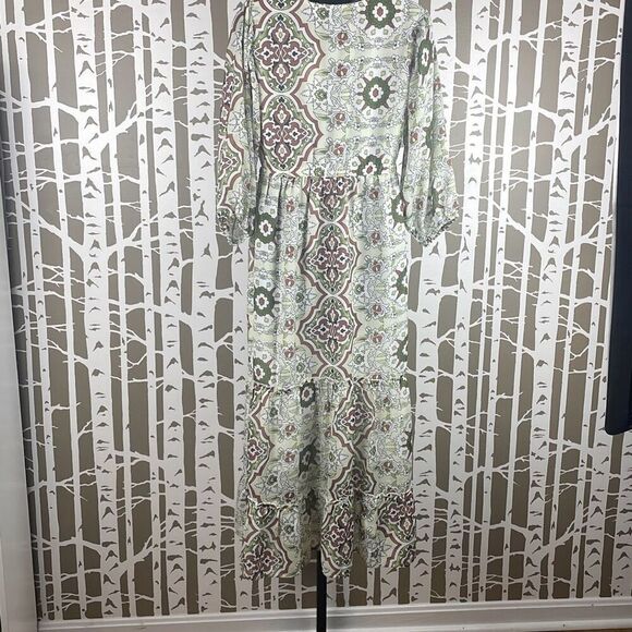 Soft Surroundings Zia Maxi Dress Medallion Print NEW Petite L - Picture 4 of 14